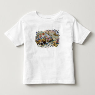 Unter Verwendung der Schwämme, zum des Naphthas Kleinkind T-shirt