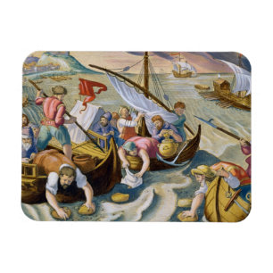 Unter Verwendung der Schwämme, zum des Naphthas Magnet