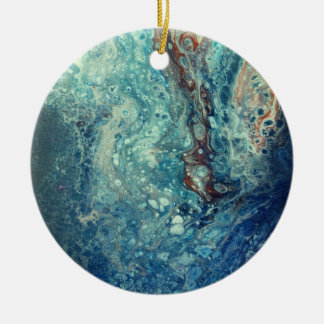 Unter Wasser Majestät Abstrakte Acrylmalerei Keramik Ornament