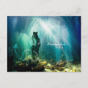 Unter Wasser - Postkarte
