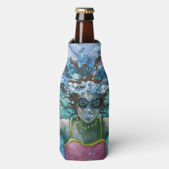 Unter Wasser schwimmen Flaschenkühler (Flaschenvorderseite)