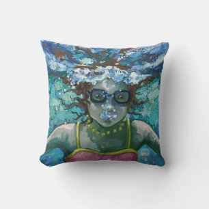 Unter Wasser schwimmen Kissen