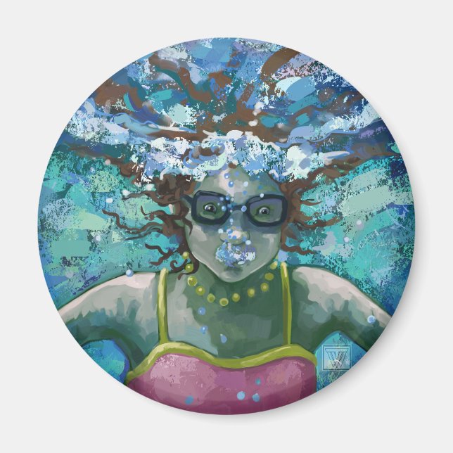 Unter Wasser schwimmen Magnet (Vorne)