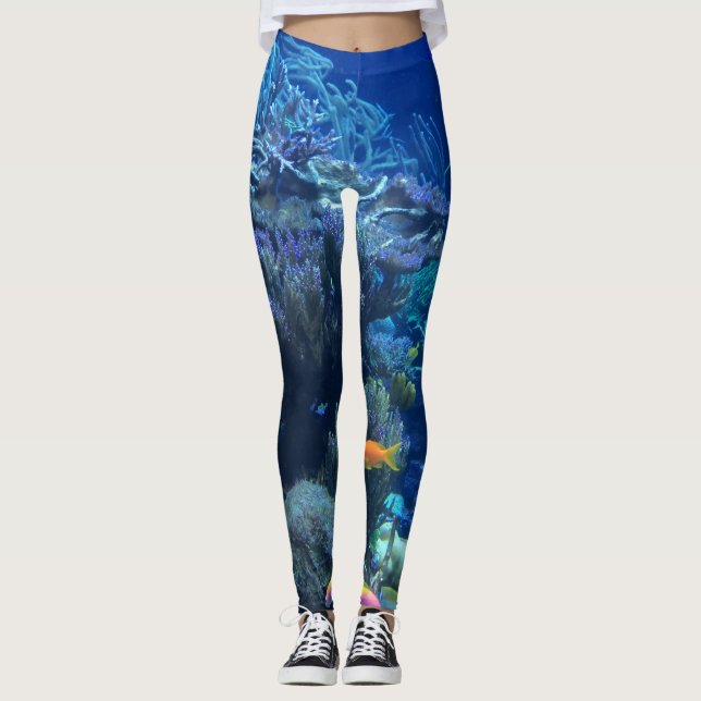 Unter Wasser Welt und Sommergeschichte Leggings (Vorderseite)