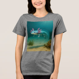 Unter Wasser Wunder: Der Axolotl Tri-Blend Shirt