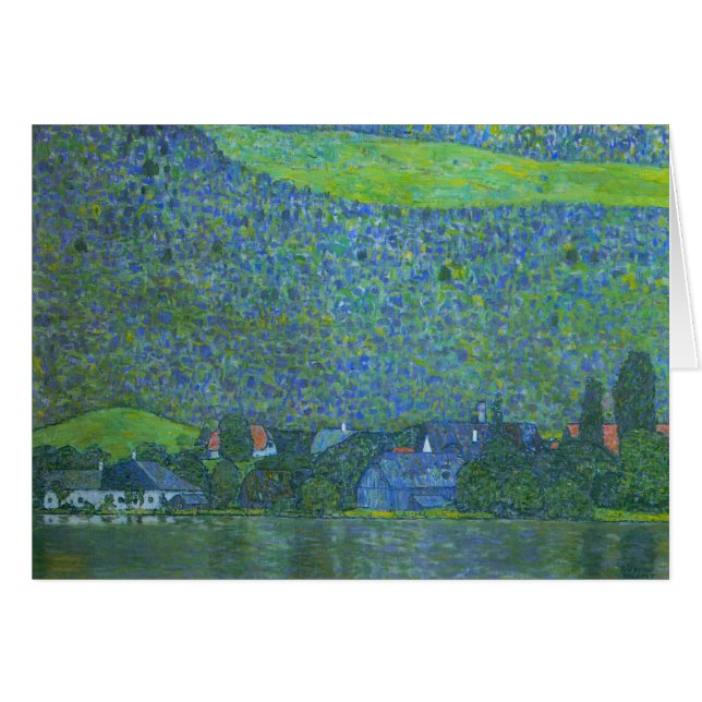 Unterach am Attersee bei Klimt, Vintager Jugendsti (Vorderseite (Horizontal))