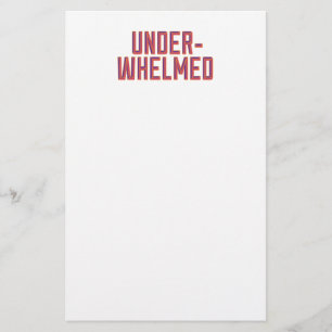 unterbewertet briefpapier