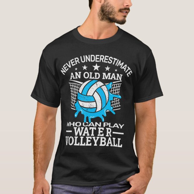 Unterbieten Sie niemals den Wasservolleyballpool T-Shirt (Vorderseite)