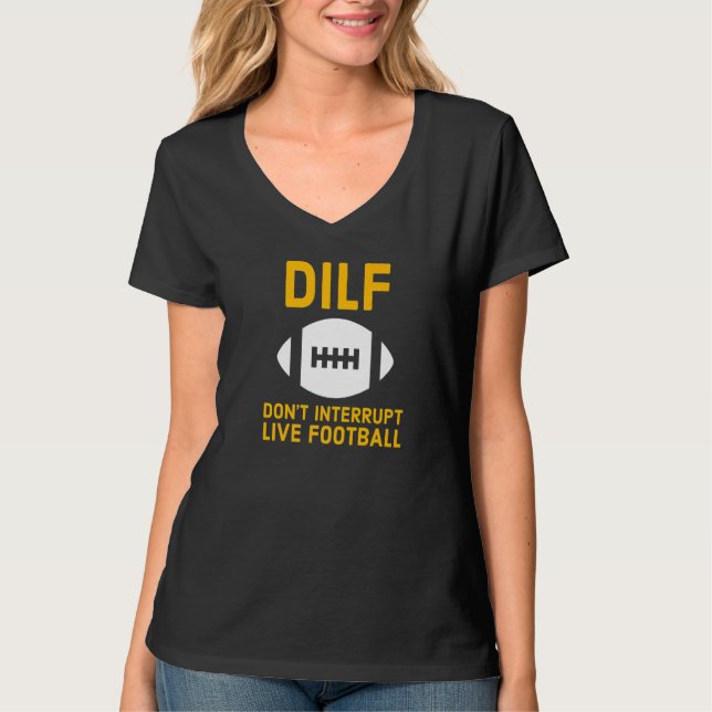 Unterbrechen Sie Live Football nicht T-Shirt (Vorderseite)