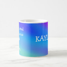 Unterbrechen wir den Brief "Kayla" mit Buchstaben  Kaffeetasse