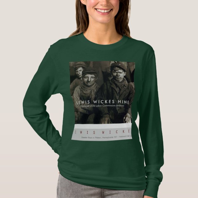 Unterbrecher-Jungen in Pittston, PA 1911 T-Shirt (Vorderseite)