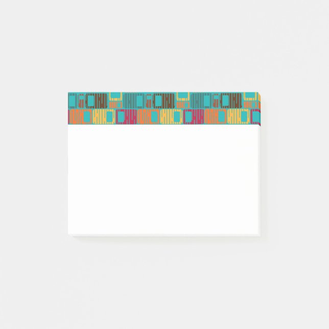 Unterbrechte Rechtecke Post-it Klebezettel (Vorderseite)