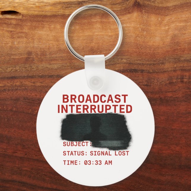 Unterbrechte Übertragung - T-Shirt "Signal Lost Gl Schlüsselanhänger (Vorderseite)