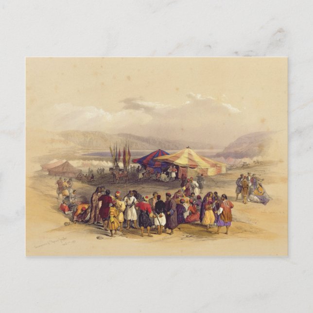 Unterbringung der Pilger in Jericho' Band II Postkarte (Vorderseite)
