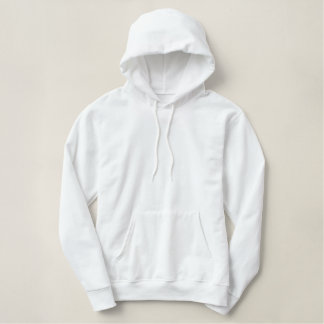 Untere Druckfarbe Bestickter Hoodie