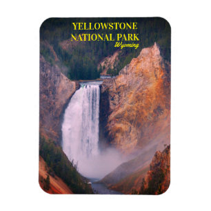 Untere Fälle des Yellowstone Nationalparks, Wyomi Magnet