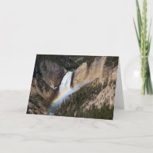 Untere Falls geklappte Grußkarte
