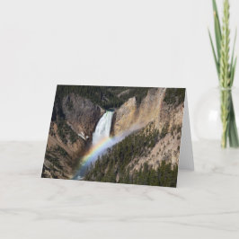 Untere Falls geklappte Grußkarte Karte