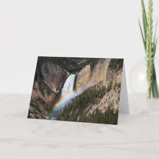 Untere Falls geklappte Grußkarte Karte
