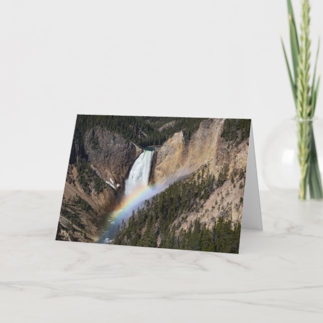 Untere Falls geklappte Grußkarte Karte (Vorderseite)