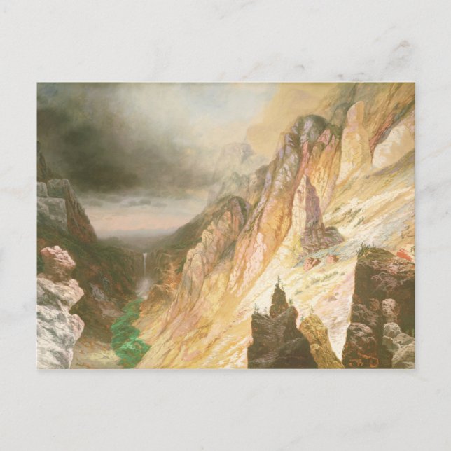 Untere Wasserfälle, Grand Canyon des Yellowstone Postkarte (Vorderseite)