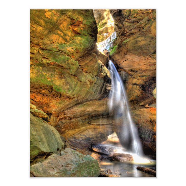 Untere Wasserfälle, Kloster, Hügel, Ohio Fotodruck (Vorne)