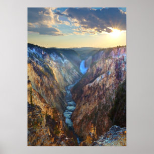 Untere Wasserfälle von Artist's Point Poster