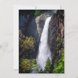 Untere Yosemite-Wasserfälle kaskadierend Dankeskarte