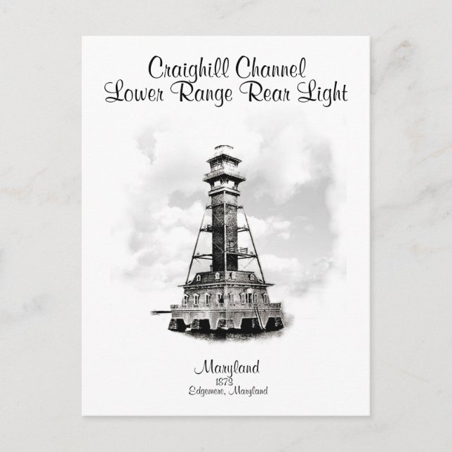 Unterer Bereich hinter dem Hintergrund des Craighi Postkarte (Vorderseite)