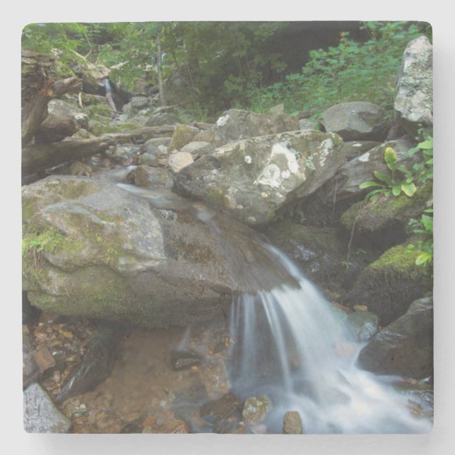 Unterer Dunkler Hollow Falls, Shenandoah Steinuntersetzer (Vorderseite)