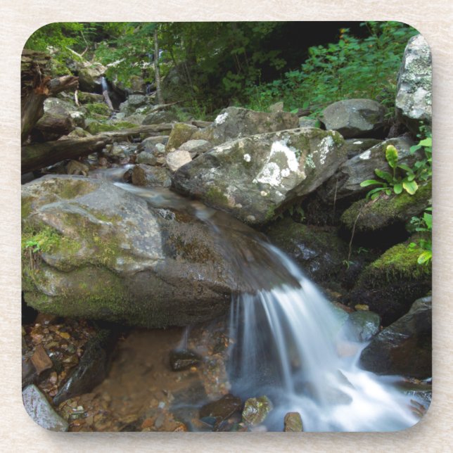 Unterer Dunkler Hollow Falls, Shenandoah Untersetzer (Vorderseite)