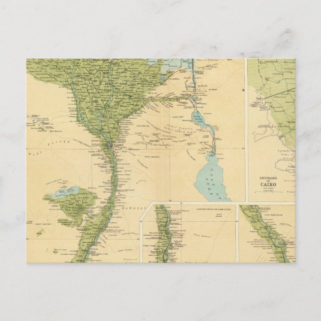 Unteres Ägypten Postkarte (Vorderseite)