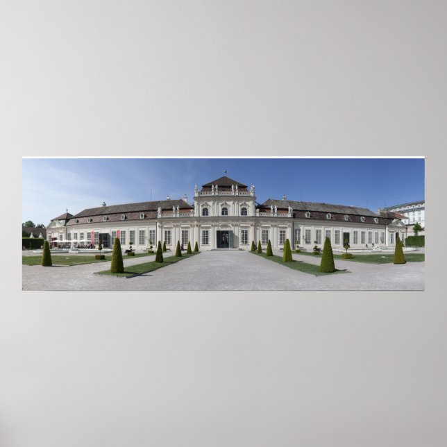 Unteres Belvedere Poster (Vorne)