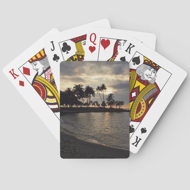 Untergehende Sonne in Hawaii Spielkarten (Rückseite)