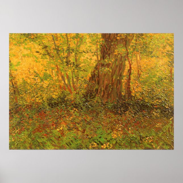 Untergewachsene von Vincent van Gogh, Vintage Kuns Poster (Vorne)