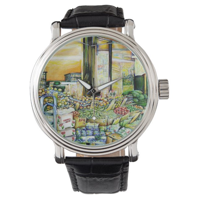 Untergrabung künstlerischer Gentrifizierung Armbanduhr (Vorderseite)