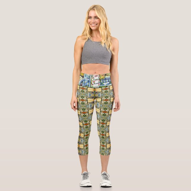 Untergrabung künstlerischer Gentrifizierung Capri Leggings (Vorderseite)