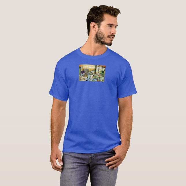 Untergrabung künstlerischer Gentrifizierung T-Shirt (Vorne ganz)