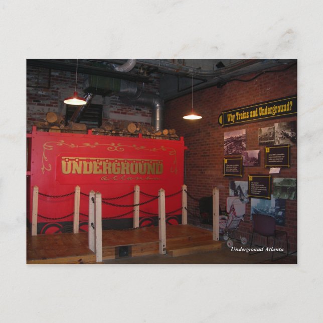 Untergrund Atlanta Post Card Postkarte (Vorderseite)