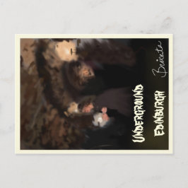 Untergrund-Gewölbe in Edinburgh, Postkarte in Scho