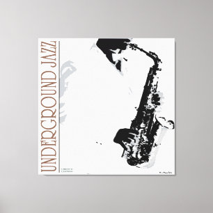 Untergrund Jazz Wrapped Canvas Leinwanddruck