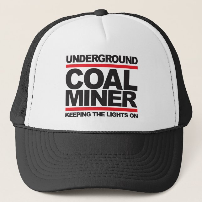 UNTERGRUND-KOHLE MINER.jpg Truckerkappe (Vorderseite)