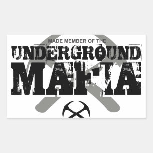 UNTERGRUND MAFIA RECHTECKIGER AUFKLEBER