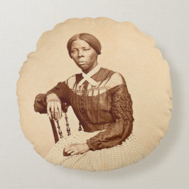 Untergrund Railroad Abolitionist Harriet Tubman Rundes Kissen