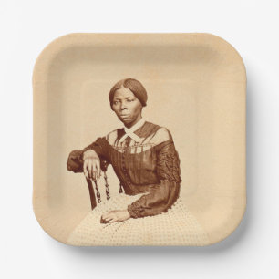 Untergrundbahn-Abolitionistin Harriet Tubman Pappteller