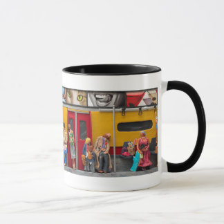 Untergrundbahn - einsame Reisend-Tasse Tasse