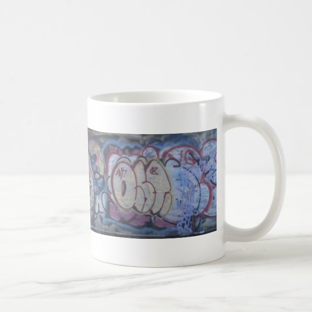 Untergrundbahn-Graffiti Kaffeetasse (Rechts)