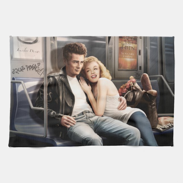 Untergrundbahn-Reiter 2 Handtuch (Horizontal)