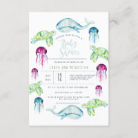 Unterhalb der Meeresschauer Wasserfarbe für Meeres