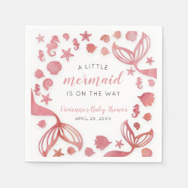 Unterhalb der Meerjungfrau Babydusche Serviette